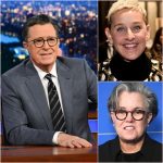 Stephen Colbert said he understands why Rosie O’Donnell and Ellen DeGeneres left the United States. He’s considering doing the same after being fired.