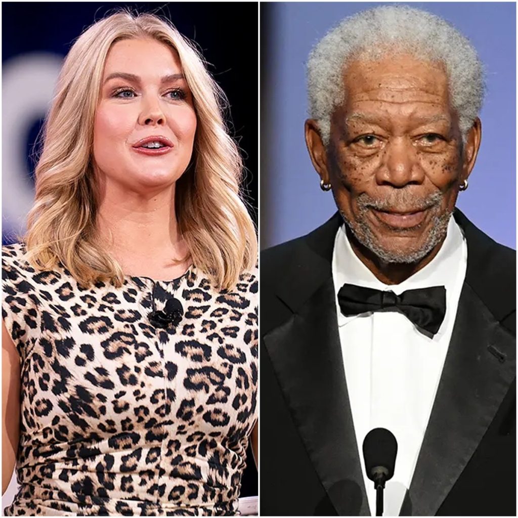 Karoline Leavitt was mercilessly lectured by Morgan Freeman on the topic of RaCIST and INEQUaLITY on live TV!