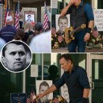 “**“Nobody Saw It Coming. The Memorial For Charlie Kirk Was Heavy With Silence, Until A Murmur Spread Through The Crowd—Bruce Springsteen Was There. Moments Later, ‘The Boss’ Stepped Into View, His Face Carved With Grief, And The Entire Gathering Froze. He Took A Deep Breath, Looked Toward Kirk’s Young Daughters, And Said Through Shaking Words: ‘I’ve Buried Friends, I’ve Buried Heroes…
