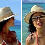 Salma Hayek Turns Heads in a Bold Street-Style Bikini Shoot