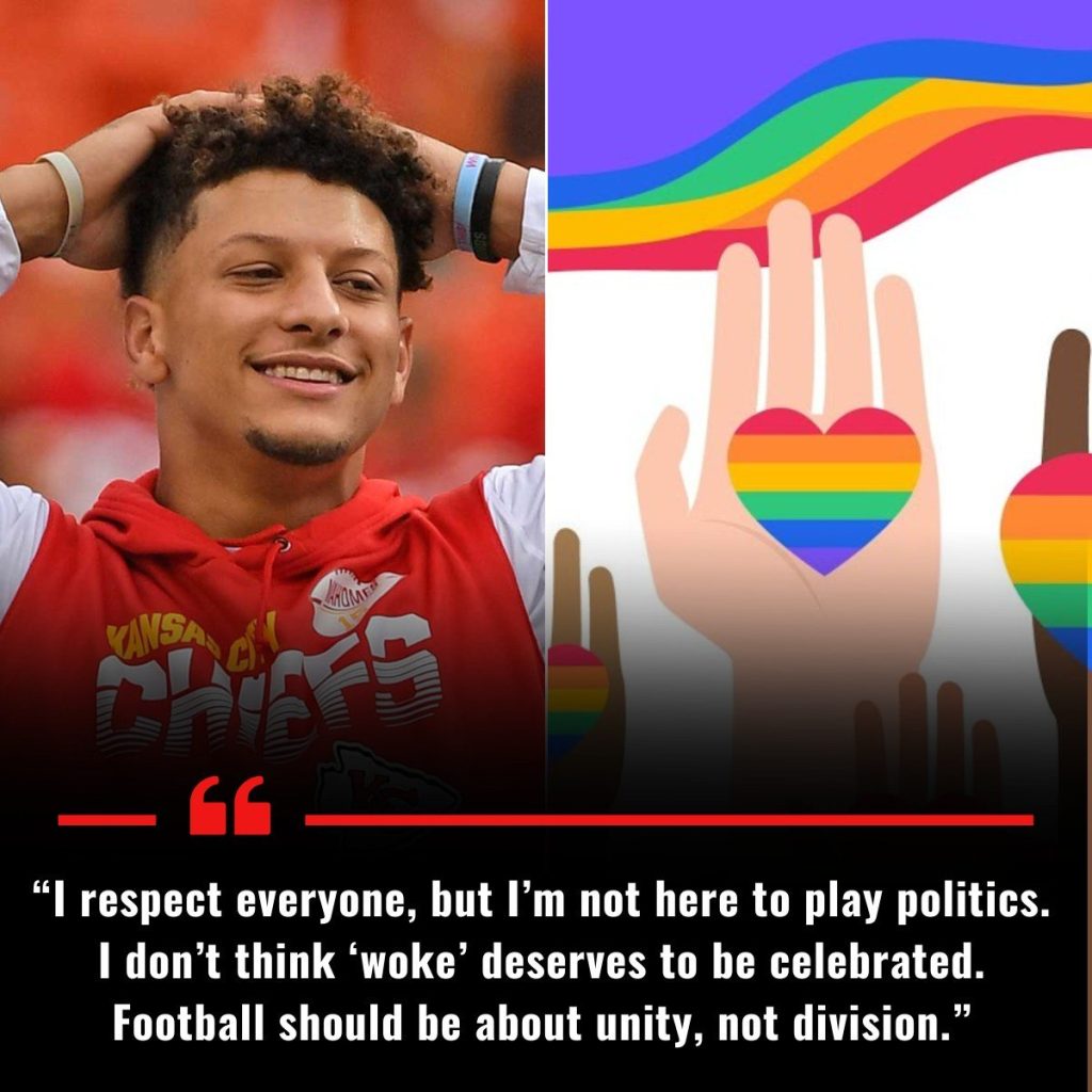BREAKING NEWS: Chiefs star Patrick Mahomes announces his refusal to celebrate Pride Month — he says “WOKE” doesn’t deserve to be celebrated, quotes…