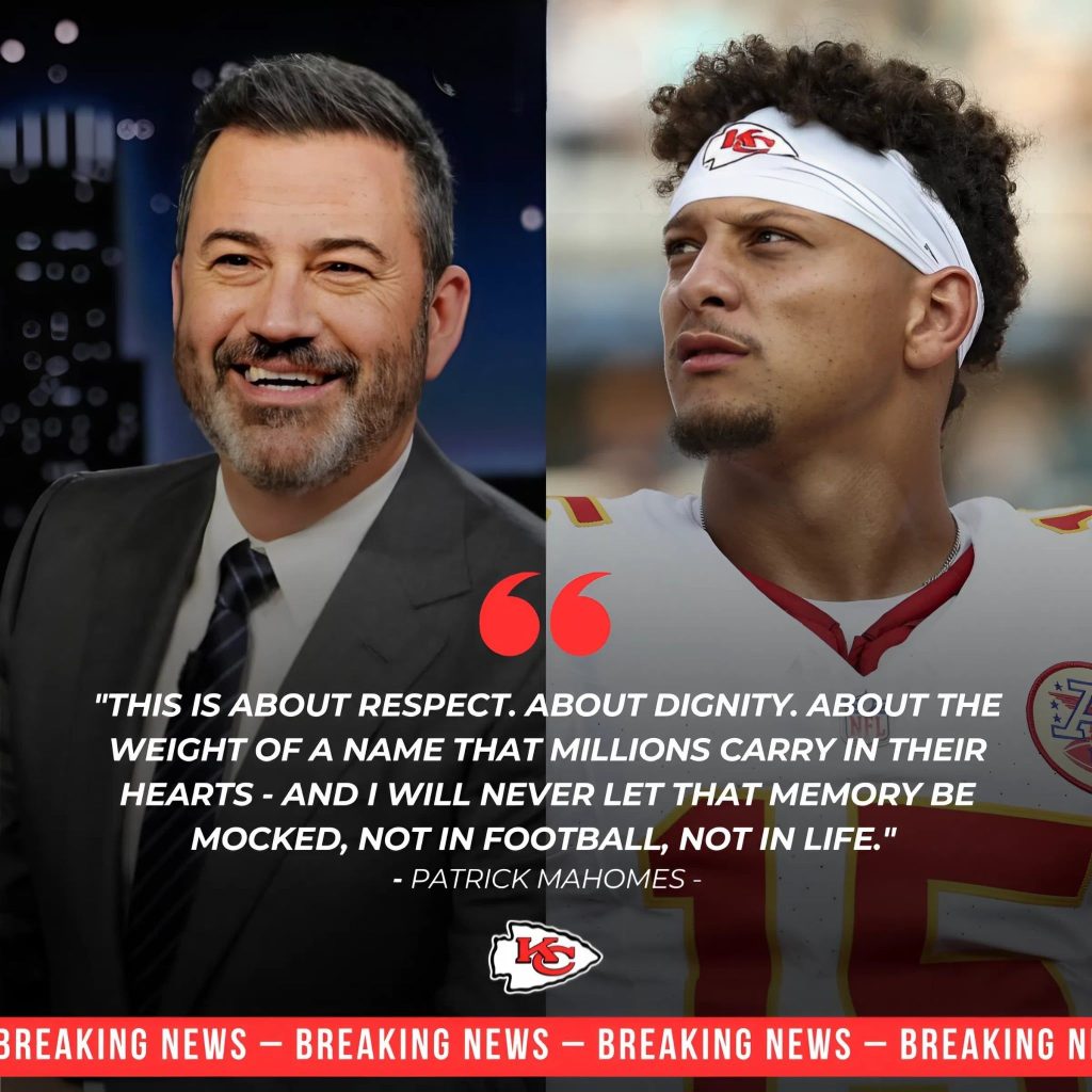 BREAKING — MAHOMES DEMANDS RESPECT: In a moment that sent shockwaves through the NFL, Kansas City Chiefs superstar Patrick Mahomes stepped forward with unflinching fire to address the scandal that pulled Jimmy Kimmel Live! off the air. He wasn’t just giving an opinion — he was demanding accountability…