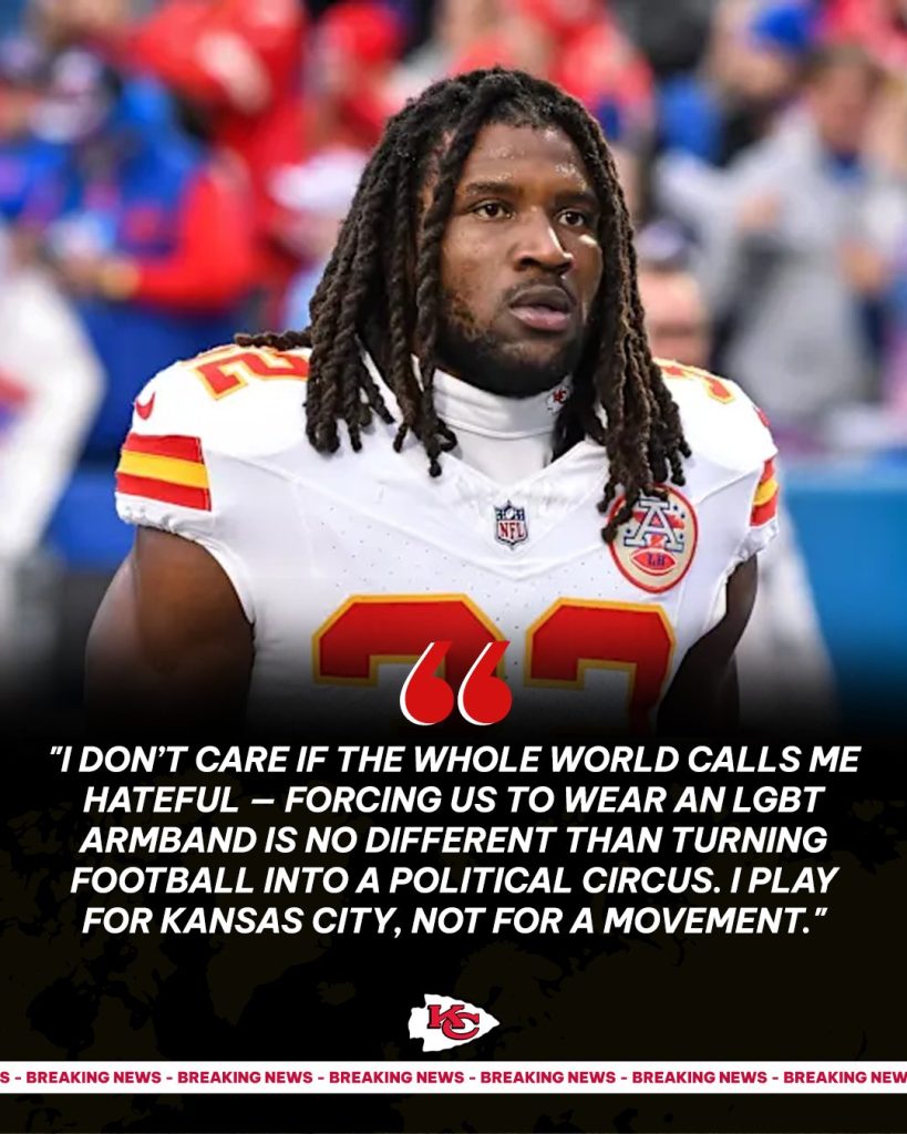 BREAKING NEWS SHAKING NFL: Kansas City Chiefs linebacker Nick Bolton sent shockwaves across the country when, before the team’s next game, he flatly refused to wear an LGBT armband meant to honor the movement, bluntly criticizing the “WOKE” show as unworthy of celebration.