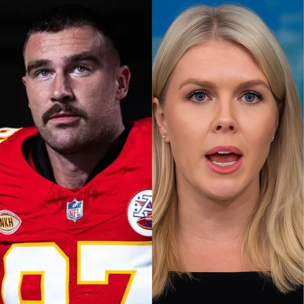 “YOU WERE BEATEN — PAY NOW!” — Travis Kelce sues Karoline Leavitt and Network for $50 MILLION after shocking live attack. No one saw it coming.